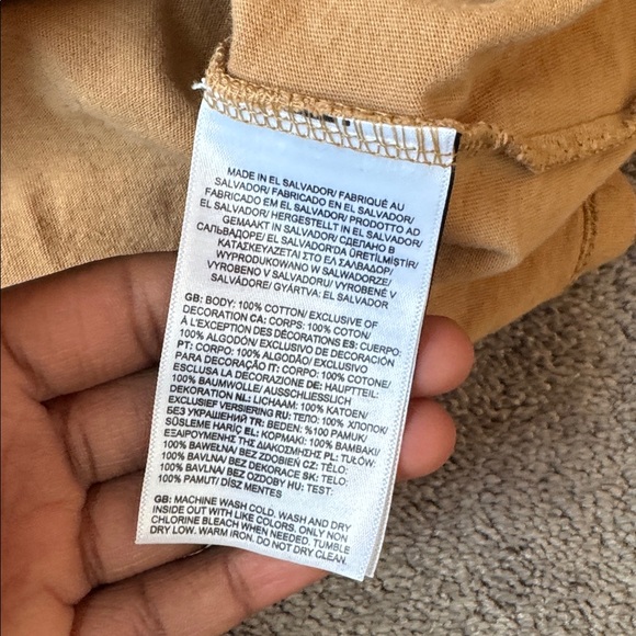 The North Face Abstract Logo Beige T-Shirt SIZE S - Picture 4 of 5